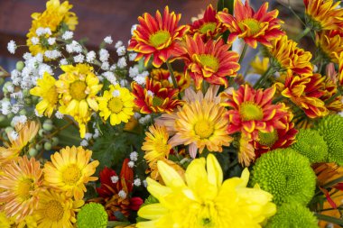 Sonbahar çiçekleri parti süslemeleri için kötüdür