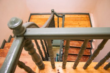 Eski kasaba merdiven manzaralı.