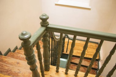 Eski kasaba merdiven manzaralı.