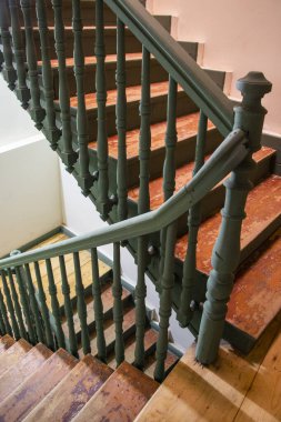 Eski kasaba merdiven manzaralı.