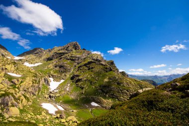 Samegrelo, Georgia 'daki dağ manzarası