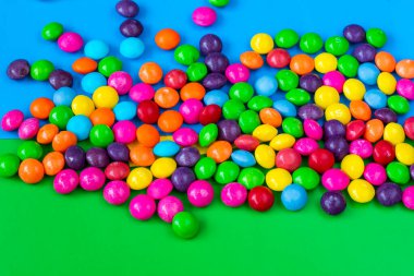 Skittles şekeri, renkli şeker arkaplanı
