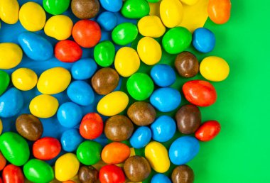 Renkli şekerler, çok renkli gradyanlar