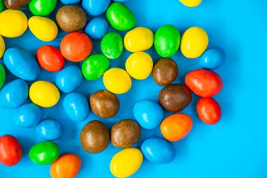 Renkli şekerler, çok renkli gradyanlar