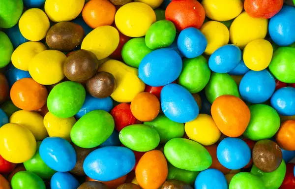 Renkli şekerler, çok renkli gradyanlar