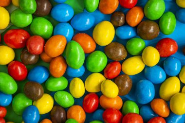 Renkli şekerler, çok renkli gradyanlar