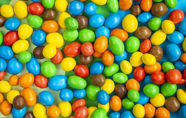 Renkli şekerler, çok renkli gradyanlar