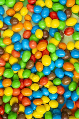 Renkli şekerler, çok renkli gradyanlar