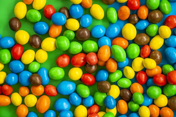 Renkli şekerler, çok renkli gradyanlar