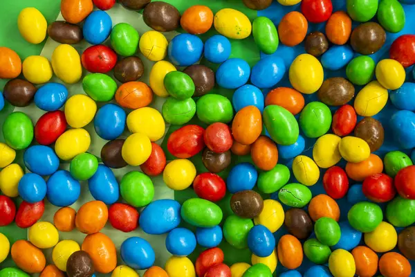 Renkli şekerler, çok renkli gradyanlar