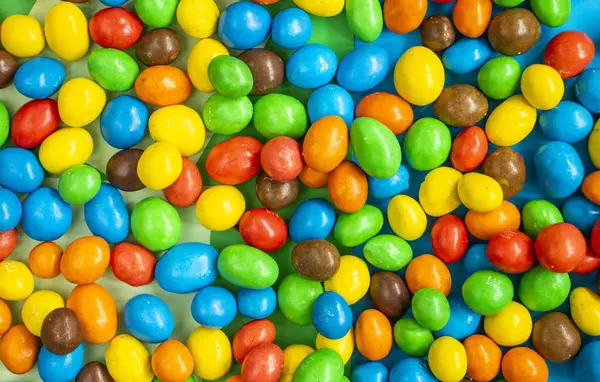 Renkli şekerler, çok renkli gradyanlar