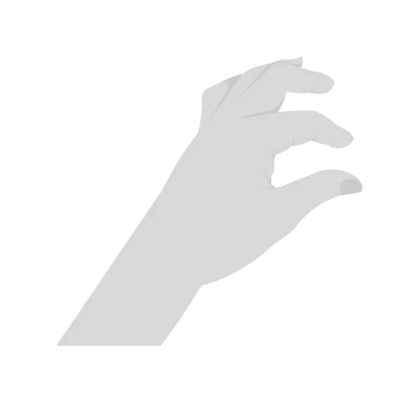 Illustration Der Pinch Pinch Out Aktion Mit Einem Finger — Stockvektor
