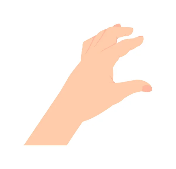 Illustration Der Pinch Pinch Out Aktion Mit Einem Finger — Stockvektor