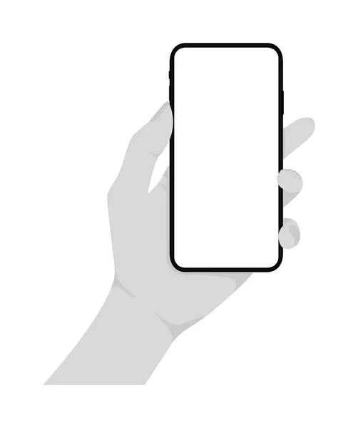 Ілюстрація Утримання Мобільного Телефону — стоковий вектор