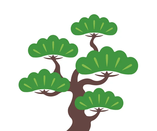 松树树矢量图解 日语传统表达 — 图库矢量图片