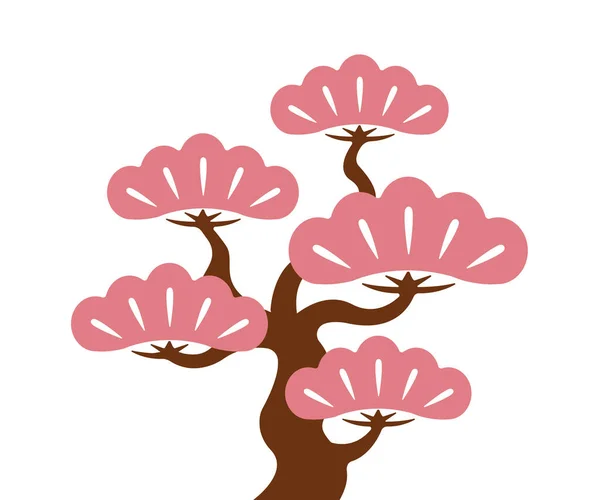 桜のベクトル図 日本の伝統的な表現 — ストックベクタ