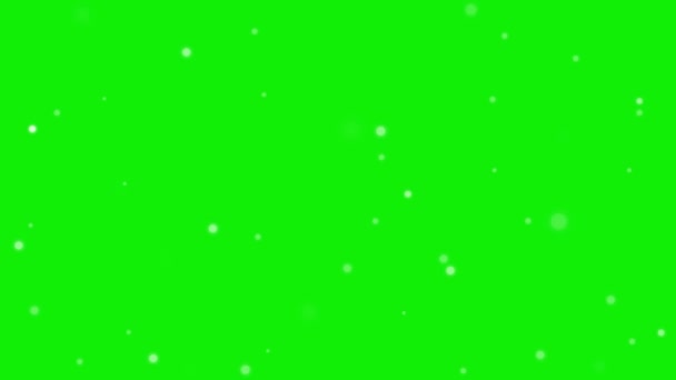 4K天衣无缝降雪动画 绿色底色键使用 — 图库视频影像