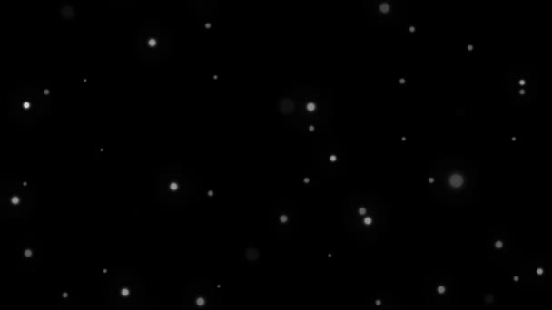 Naadloze Animatie Van Vallende Sneeuw Met Vervagende Animatie — Stockvideo