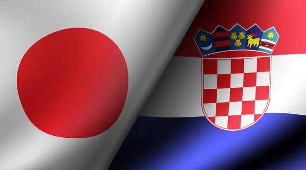 Ποδόσφαιρο 2022 Κάρτες Αγώνων Knockout Ιαπωνία Κροατία — Φωτογραφία Αρχείου