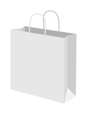 Alışveriş kağıdı şablonu vektör çizimi (boş )