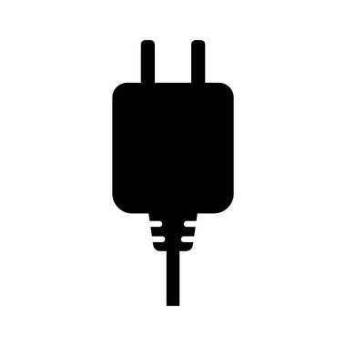 Electric plug vector icon illustration