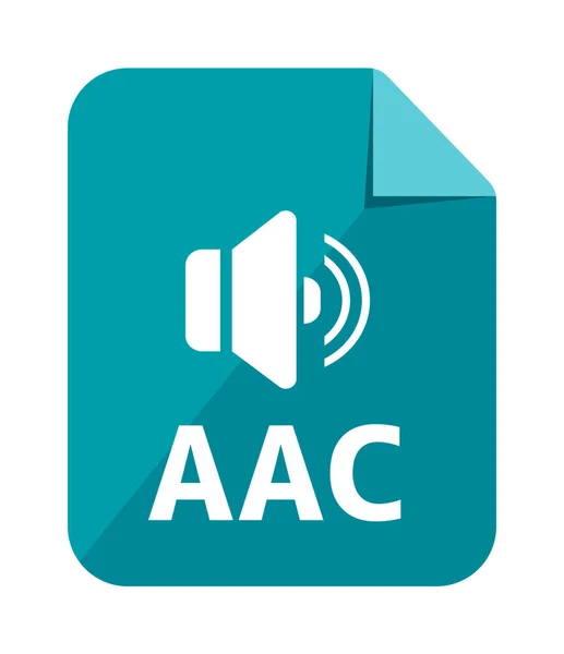 Εικόνα Διανυσματικών Εικονιδίων Φορμά Αρχείου Aac — Διανυσματικό Αρχείο