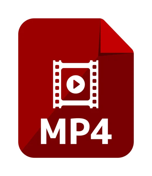文件格式矢量图标说明 Mp4 — 图库矢量图片