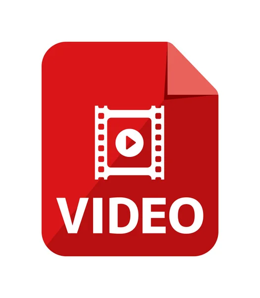 Verschillende Bestandstype Vector Pictogram Illustratie Video — Stockvector