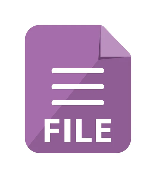 Abbildung Verschiedener Dateityp Vektorsymbole Datei — Stockvektor