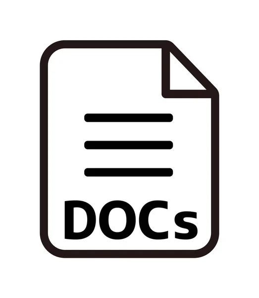 各种文件类型矢量图标说明 Docs — 图库矢量图片