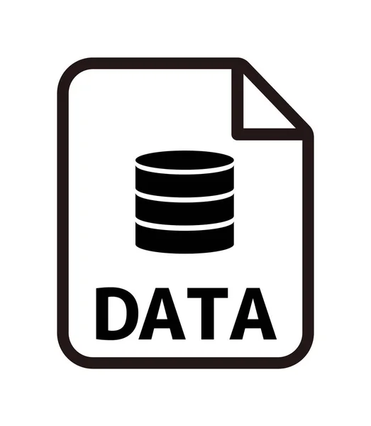 Vários Tipo Arquivo Ícone Vetor Ilustração Data — Vetor de Stock