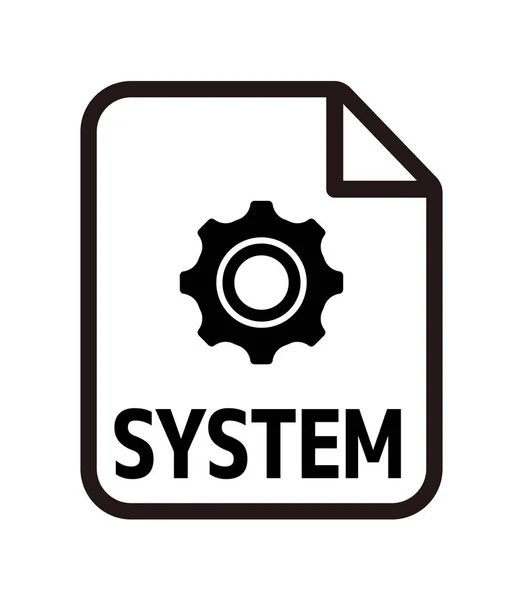 Różny Typ Pliku Wektor Ikona Ilustracja System — Wektor stockowy