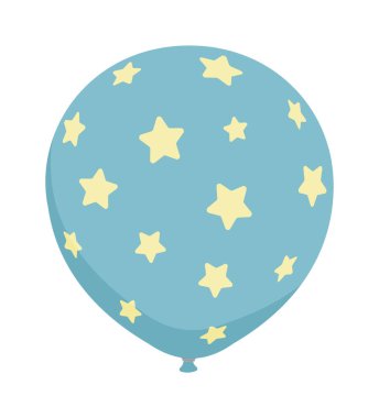 Basit desenli plastik balon çizimi