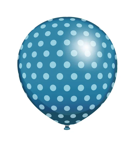 Illustration Ballon Caoutchouc Avec Motif Simple Réaliste — Image vectorielle