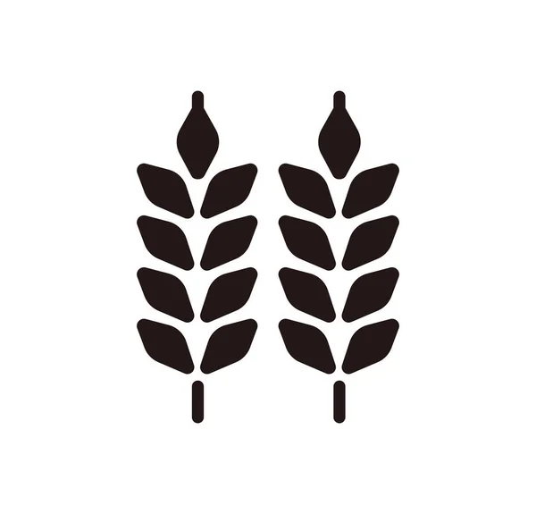 Wheat Grains Cereals Vector Icon Illustration — Stock Vector