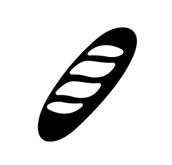 Baguette Bröd Vektor Ikon Illustration — Stock vektor