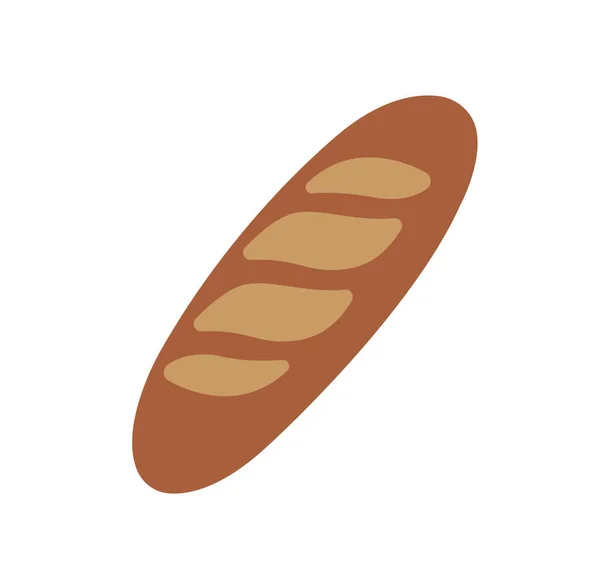 Baguette Brot Vektor Ikone Illustration — Stockvektor