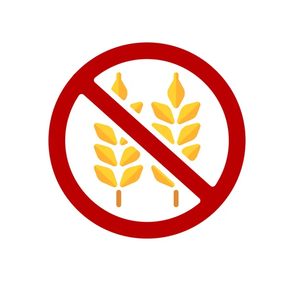 Gluten Free Low Carb Vector Icon Illustration — 스톡 벡터