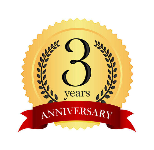 Golden anniversary medal icon | 3rd anniversary