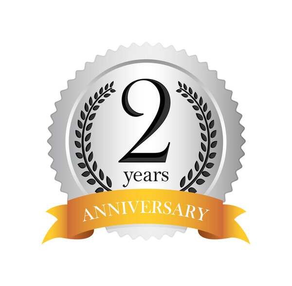 Silver anniversary medal icon | 2nd anniversary