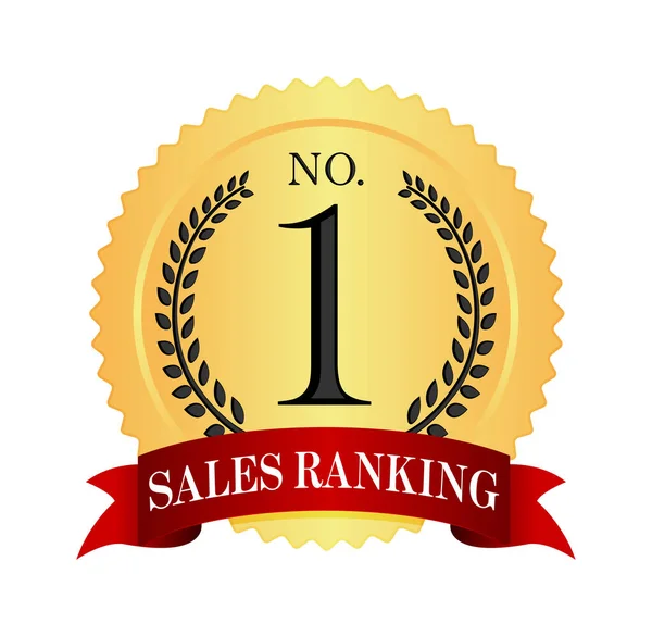 Medal Icon Illustration Sales Ranking — Stock Vector