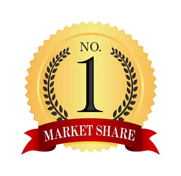 Medal Icon Illustration Market Share — Stock Vector
