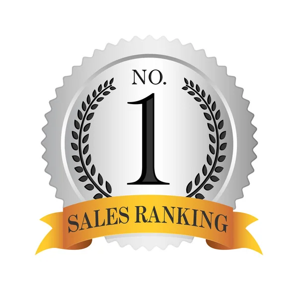 Medal Icon Illustration Sales Ranking — ストックベクタ