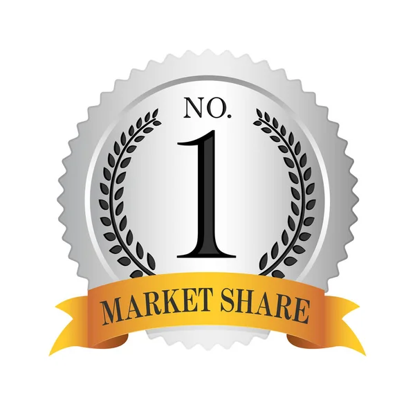 Medal Icon Illustration Market Share — Wektor stockowy