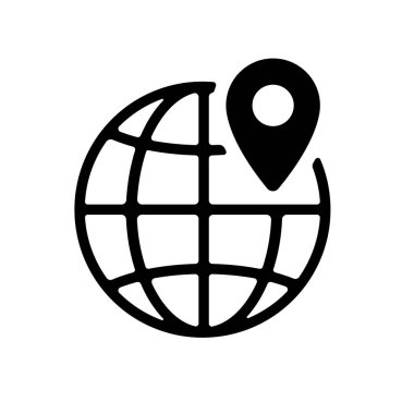 Seyahat (yolculuk, yolculuk) vektör simgesi çizimi