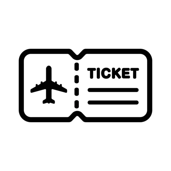 stock vector Air  ticket vector icon illustration