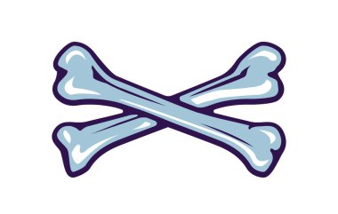 Çapraz Kemik vektör çizimi