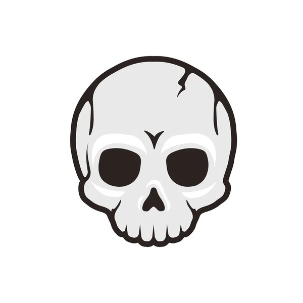 Skull Head Vector Illustration — Stock Vector