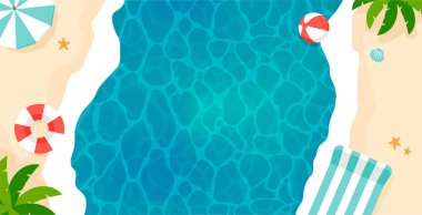 Summer Beach vektör illüstrasyonuName ) 