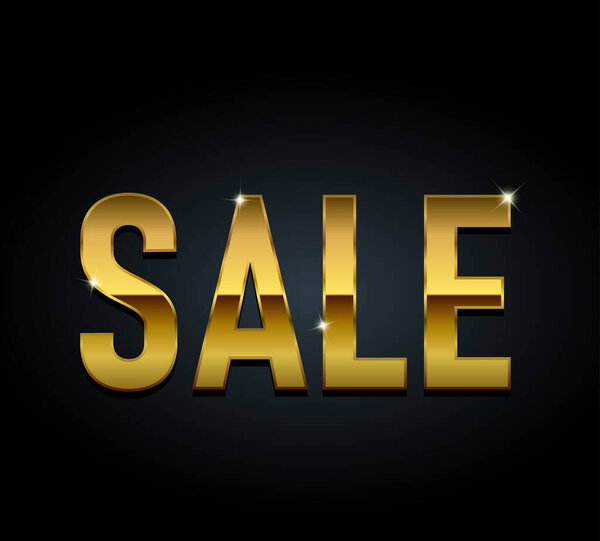 Векторная иллюстрация золотого текста (ПРОДАЖА)